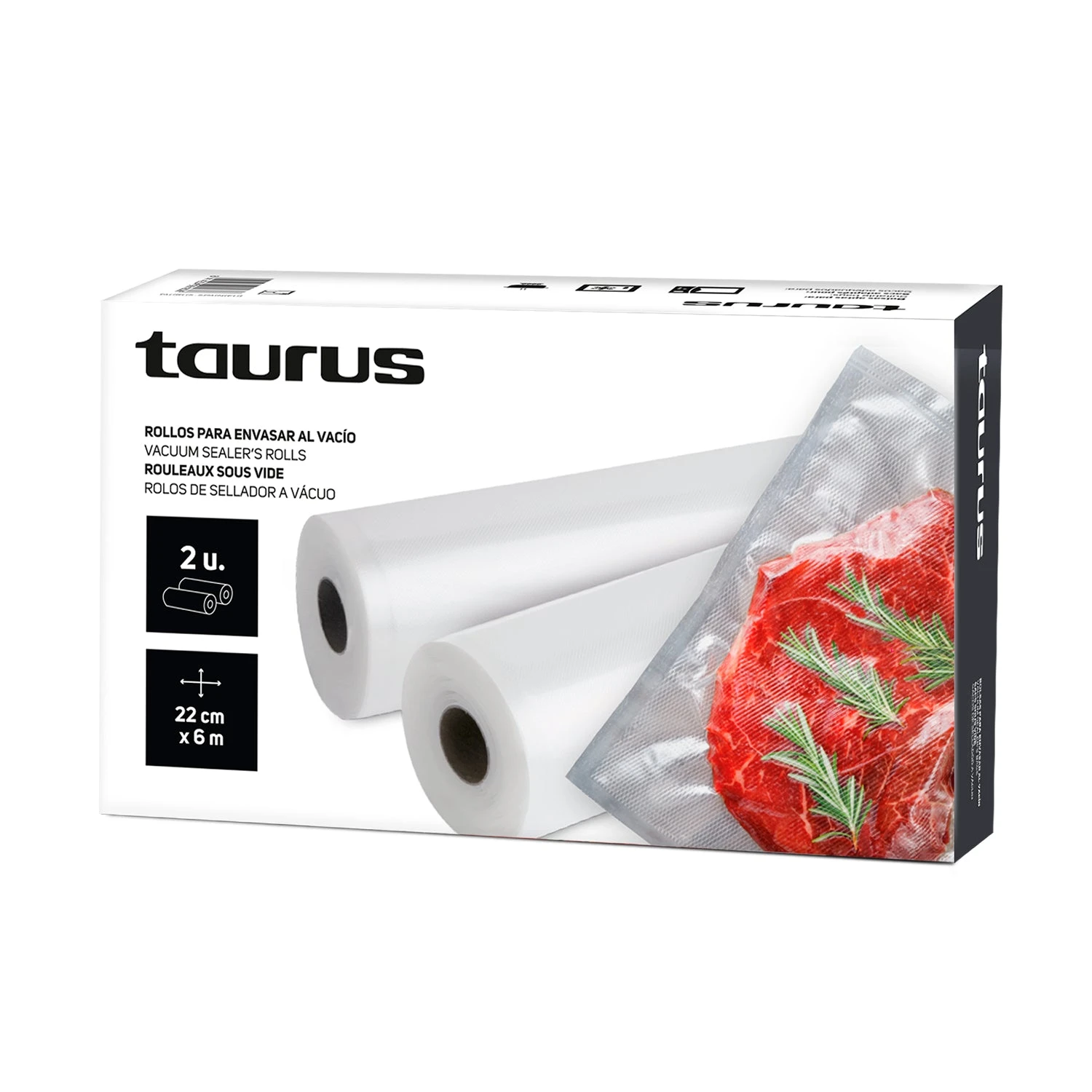 Taurus ROLLOS DE ENVASADO 22CM X 6M